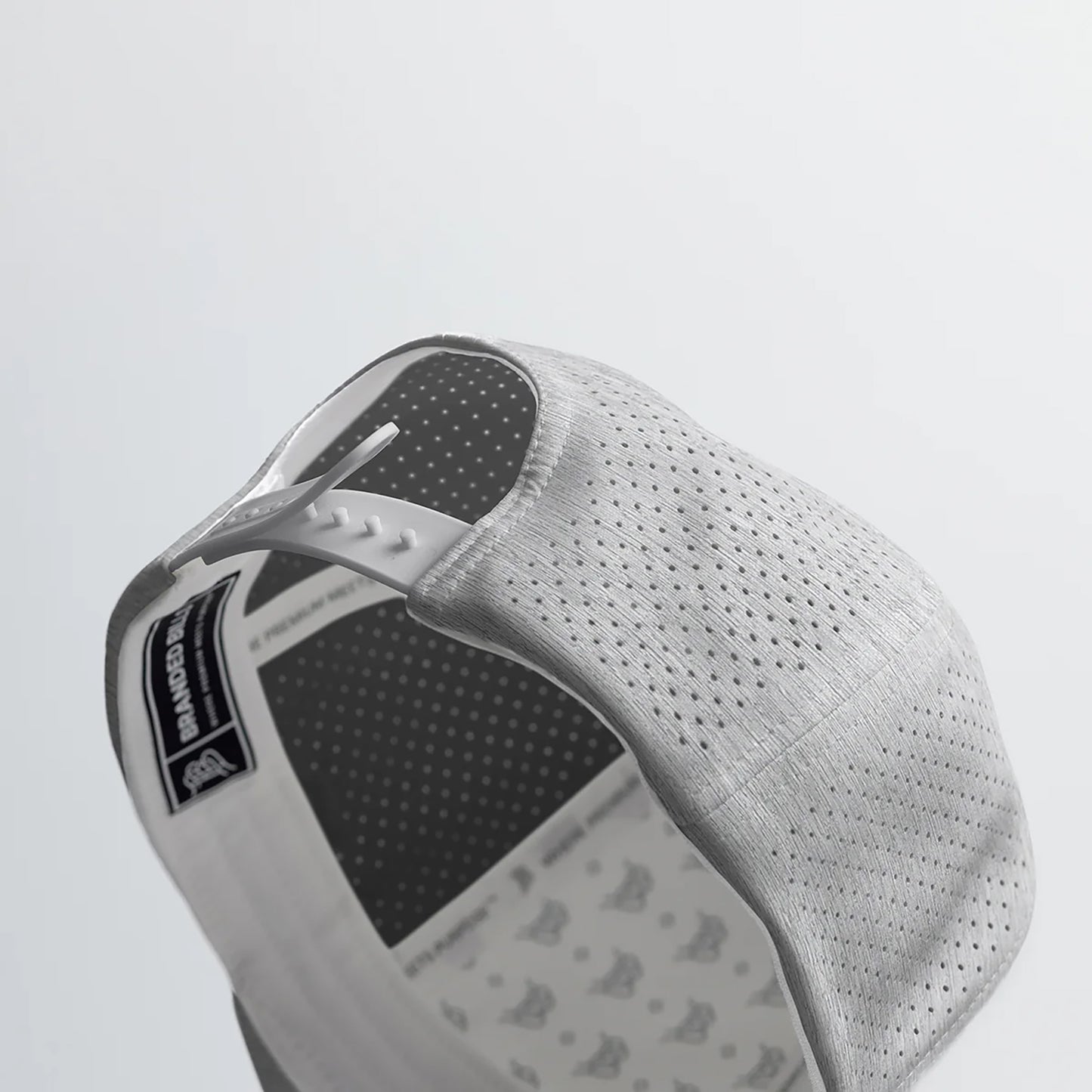 close up on a grey hat